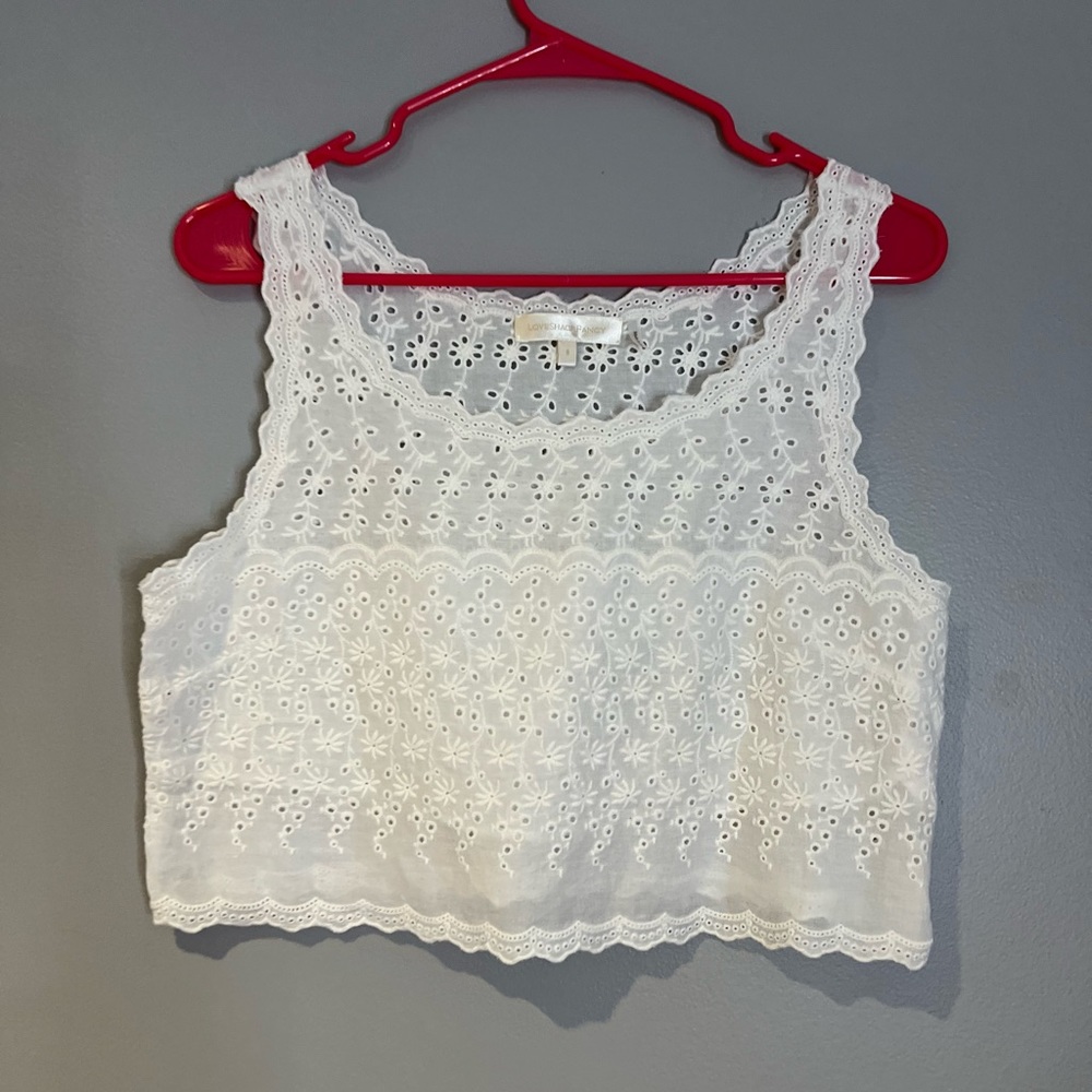 LoveShackFancy Luvita Crop Top